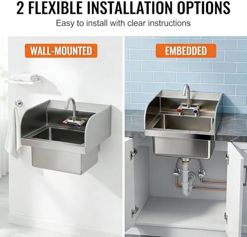 Commercial Stainless Steel Hand Sink - Image 3