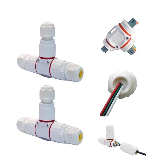 T-Type Waterproof Cable Connectors, 3 Way IP68 Waterproof Electrical Junction - Image 6