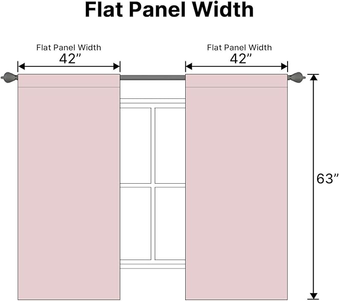H.VERSAILTEX Blackout Curtains Thermal Insulated Window Treatment Panels Room - Image 6