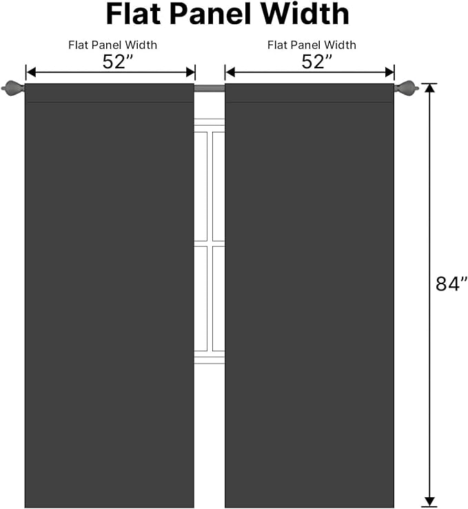 H.VERSAILTEX Blackout Curtains Thermal Insulated Window Treatment Panels Room - Image 7