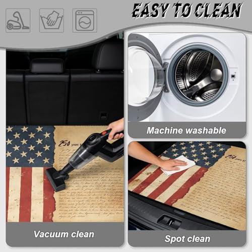 Retro 250th American Stroller Trunk Mat Universal Waterproof Cargo Liner - Image 5