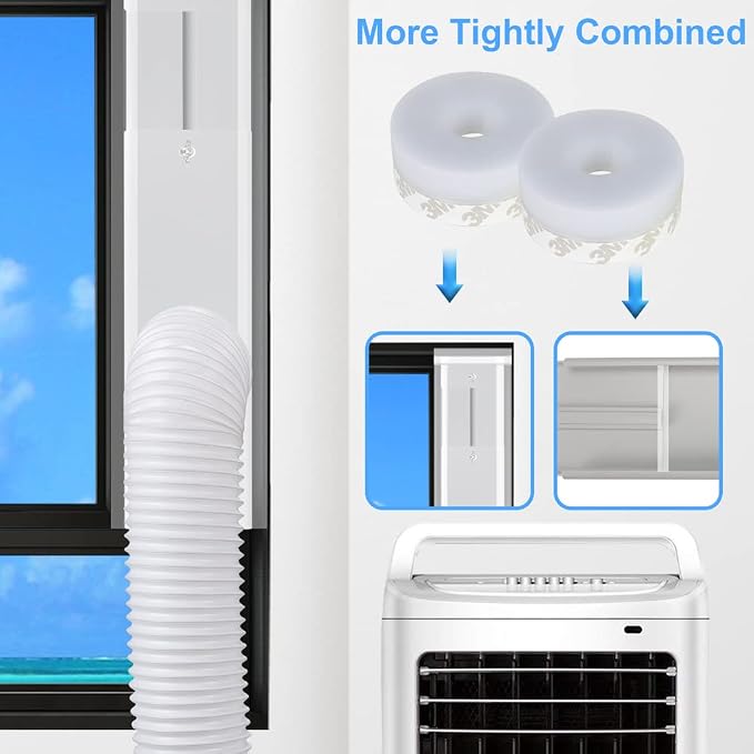 Portable Air Conditioner Window Kit, 2024 New Upgrade Portable AC Kit - Image 7