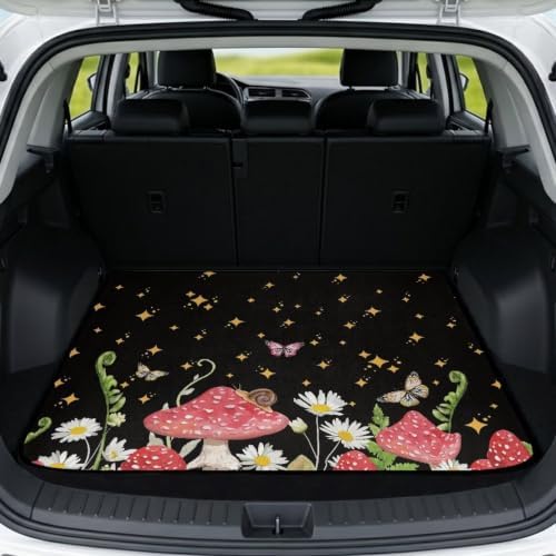 ELEQIN Mushroom Butterfly Car Trunk Mat by ELEQIN