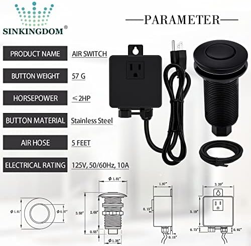 Garbage Disposal SinkTop Air Switch Kit - Image 2