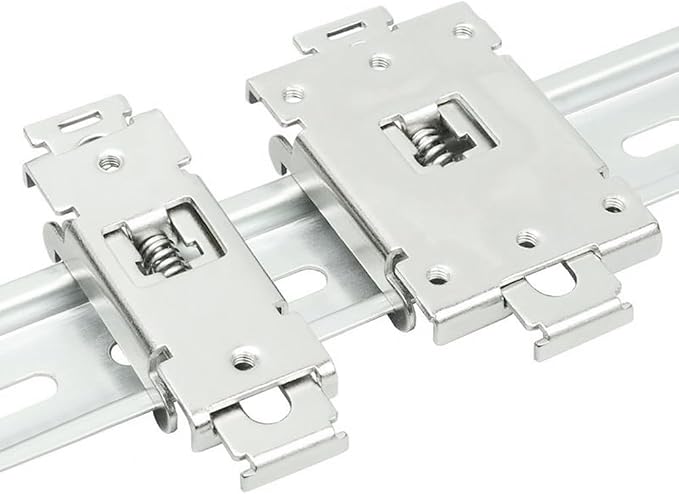 ZYAMY 2PCS Rail Mounting Bracket Metal 35mm DIN Electrical Rail Fixing Clip - Image 5