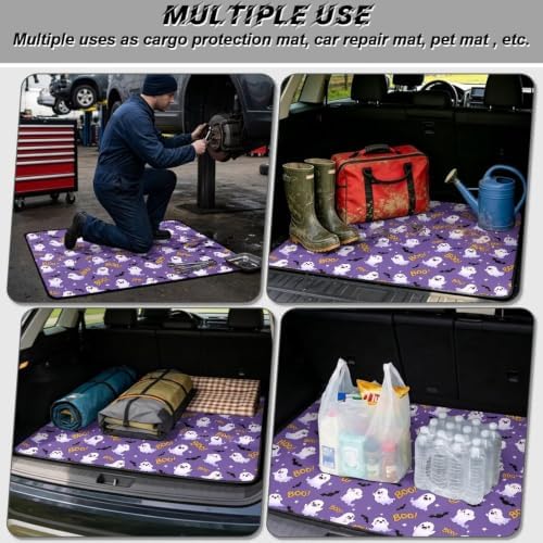 Purple Ghost Boo Universal Moving Trunk Mat 29"x39" – Heavy Duty Waterproof - Image 3