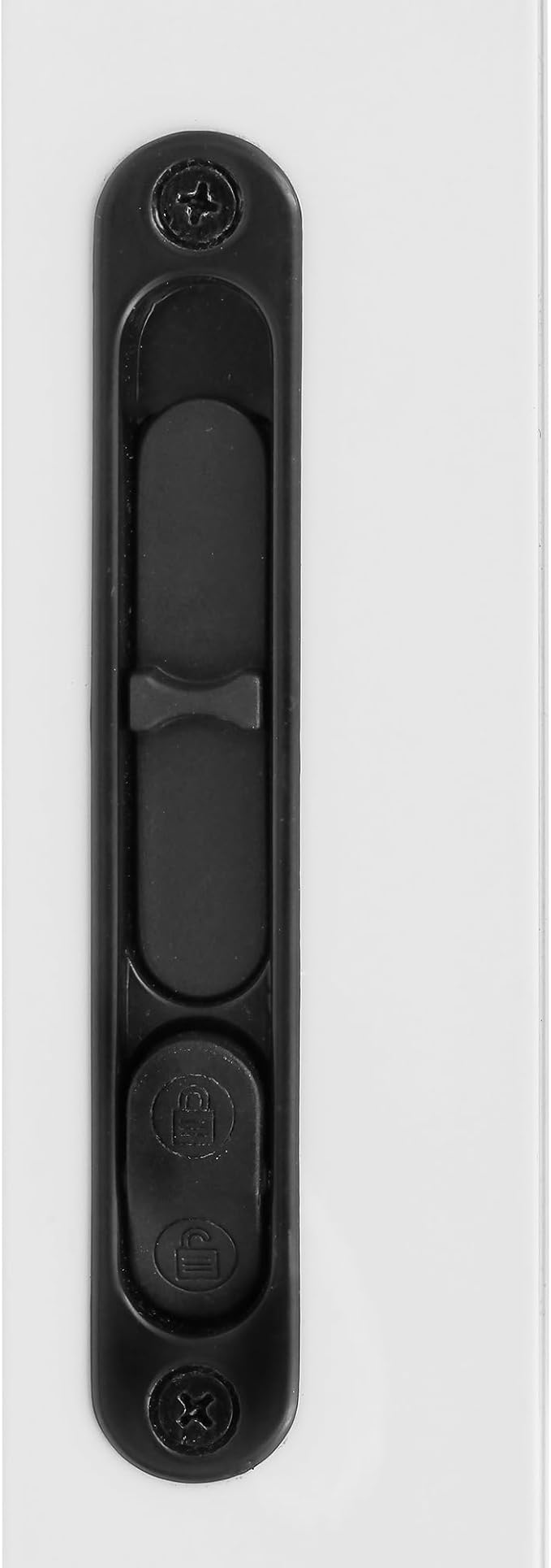 Prime-Line A 202 Diecast Black, Flush Sliding Screen Door Latch - Image 3