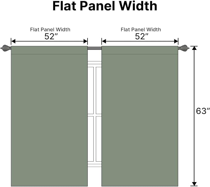 H.VERSAILTEX Blackout Curtains Thermal Insulated Window Treatment Panels Room - Image 7