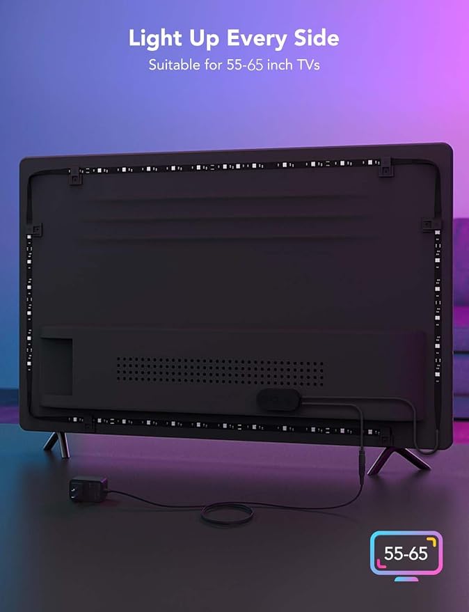 Govee TV LED Backlight, RGBIC Smart LED Strip Lights - Image 7
