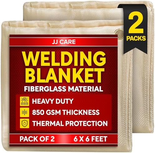 2 Pack Welding Blanket - 6ft x 6ft by JJCARE