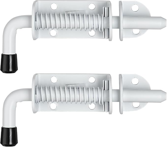 JQK Spring Loaded Latch Pin, 304 Stainless Steel Barrel Bolt Thickened 2mm Door by Homeimprovement