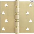 VOLUKA 3 Pack Stainless Steel 4'' Door Hinges by VOLUKA