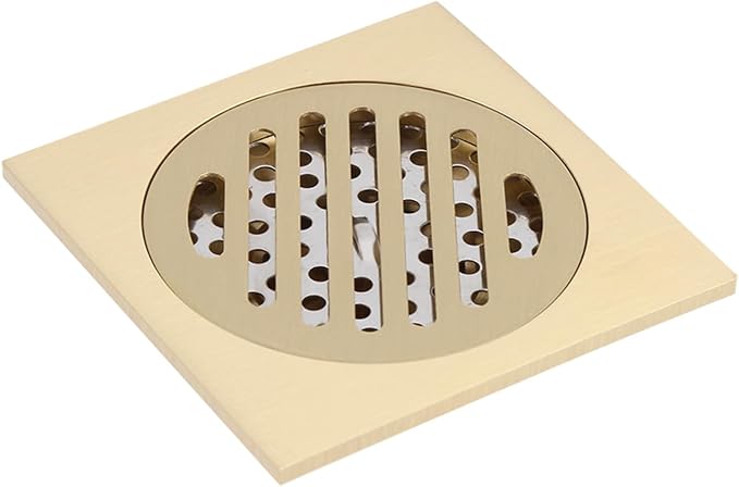flexman Floor Drain, Brass Great Stripe Round Hole Drain Pipe Household Tool - Image 8