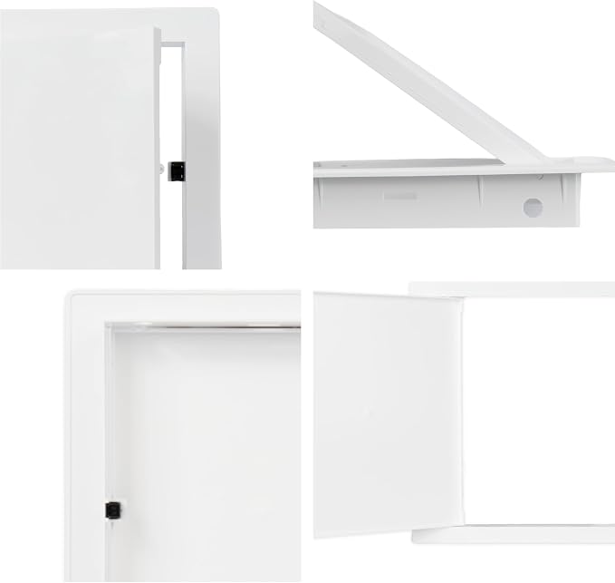 Vent Systems 6" x 6" Push-to-Open ABS Access Door – White Plastic Access Panel - Image 9