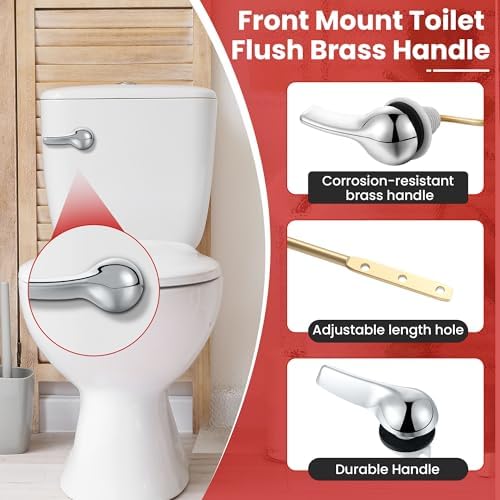 Saillong Universal Toilet Flusher Replacement Kit, Fill Valve, 2-Inch Flapper - Image 6