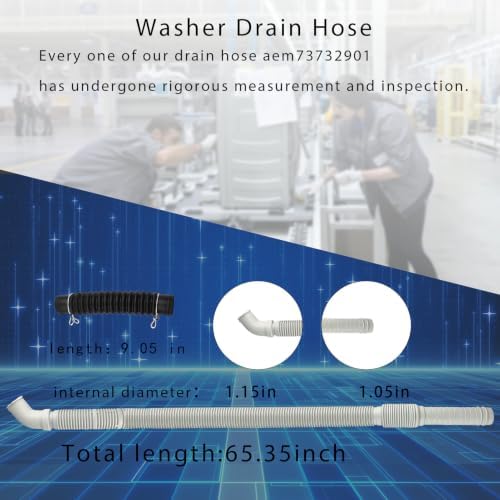 AEM73732901 AEM73213001 Washer Drain Hose - Image 4