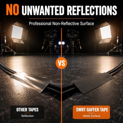 SWRT Gaffers Tape, 2 in x 30 yd, 11 Mil, Pro Matte - Image 3