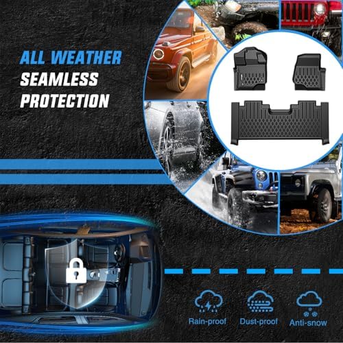 Nilight TPE Floor Mats for Ford F150 SuperCab Extended Cab 2015-2026 - Image 5
