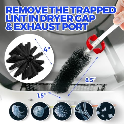 Holikme Dryer Vent Cleaner Kit - 15Ft Flexible Lint Brush - Image 4