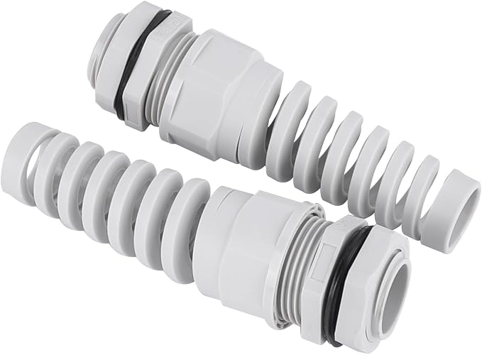 5Pcs NPT 3/4" Flex Spiral Strain Relief Cord IP68 Waterprood Cable Gland Nylon - Image 2