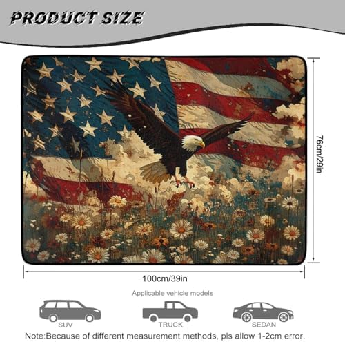 Eagle Daisy Field Universal Car Trunk Mat, Waterproof Cargo Liner - Image 7