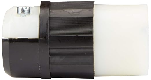 Leviton 5369-C 20A 125V Industrial Straight Blade Connector | Black/White | - Image 4