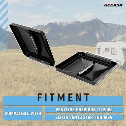 HECASA 14" 2Pcs RV Roof Vent Cover Compatible - Image 3
