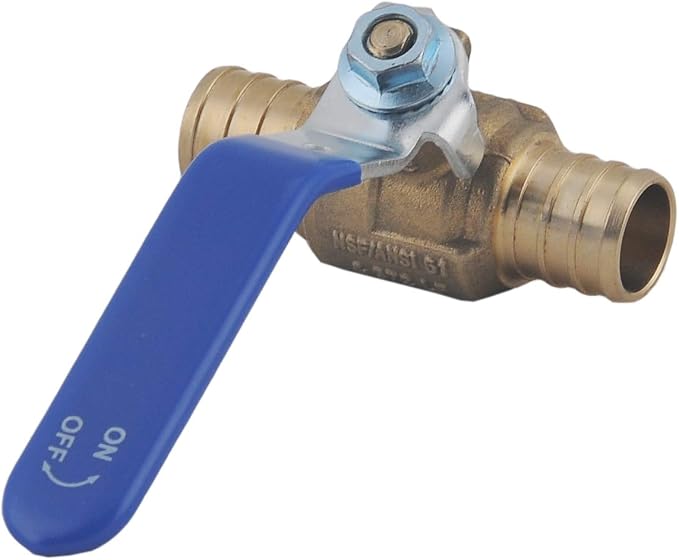 LD- 3/4" PEX Brass Ball Valve, LF Brass 3/4-in X 3/4-in PEX Shut off Ball Valve - Image 7