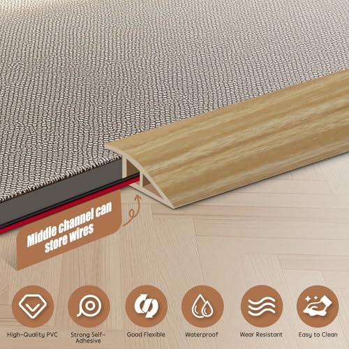 Floor Transition Strip Door Threshold 39" Floor Transition Reducer Trim on The - Image 3