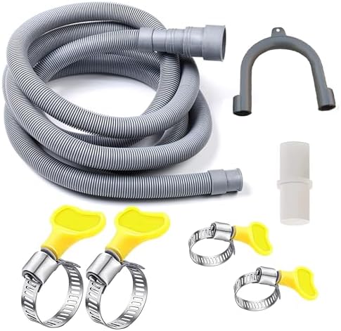 HLMOptimo 10 Feet Universal Washing Machine Drain Hose Flexible Dishwasher by HLMOptimo
