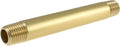 SDTC Tech Brass Pipe Fitting Long Nipple 1/4 NPT Male x 1/4 NPT Male Thread | by SDTCTech