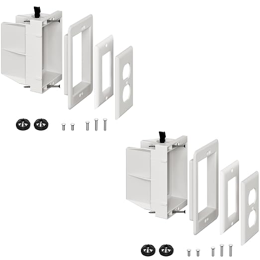 DVFR1W-1 Recessed Outlet Box, Outlet Mounting Box by VinylSidingMountingBlock