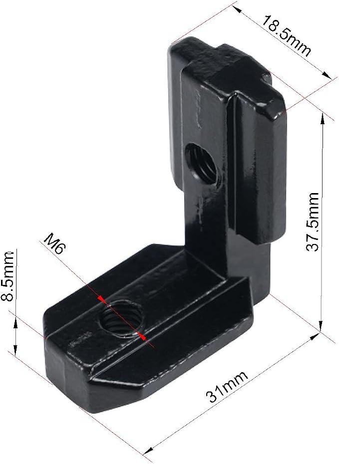 BELLA BAYS 40Series 10Sets Black Interior Inside L Shape Connector, Hidden - Image 2