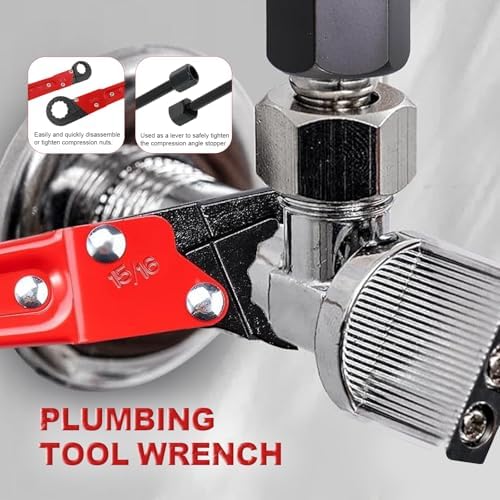Plumbing Tools, Angle Stop-On Wrench kit, High-Precision Angle-on Wrench - Image 4