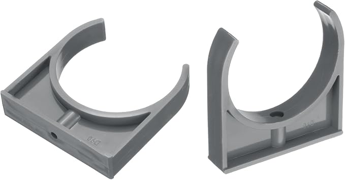 uxcell 2 Pcs PVC Water Pipe Clamps Clips, 90mm ID U-Shaped Water Pipe Buckles by uxcell