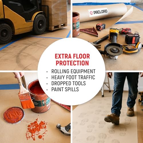 Floor Protection Paper 36” x 100’ Floor Protector Cover Roll, 25 Mil Extra - Image 6