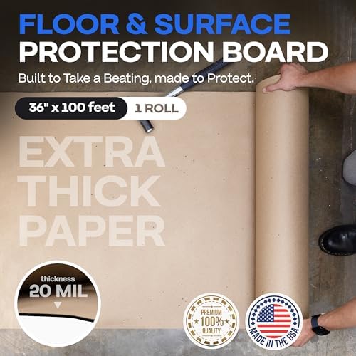 Construction Paper Roll 36" x 1200", 300 Sq.Ft – Extra Thick Floor Covering - Image 2