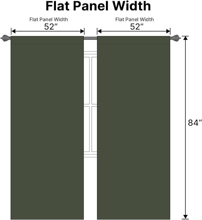 H.VERSAILTEX Blackout Curtains Thermal Insulated Window Treatment Panels Room - Image 7