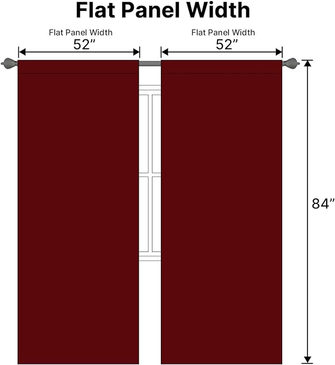 H.VERSAILTEX Christmas Blackout Curtains Thermal Insulated Window Treatment - Image 7