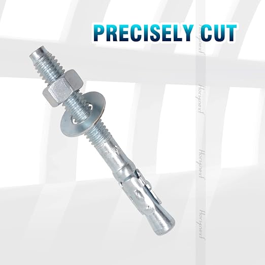 3/8 Concrete Anchors, 3/8 Wedge Anchors Bolts, 3-1/2" L, deck posts, wall - Image 3