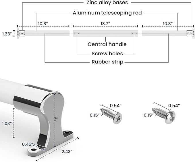 RV Screen Door Grab Bar, Camper Door Support Handle Bar Accessories | Easy Grip - Image 6