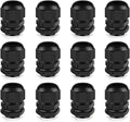 Cable Gland 12 Pack 3/4" NPT Waterproof Adjustable Connector Strain Relief Cord by CGELE