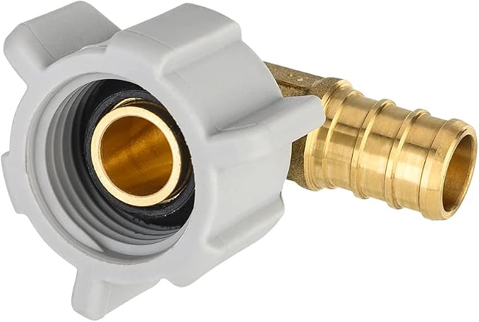 EFIELD 1/2" Pex x 1/2" Female NPT Swivel Elbow | Brass Barb Crimp Fittings - Image 5