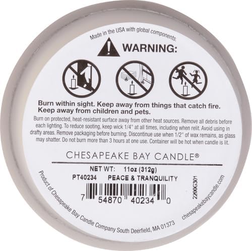 Chesapeake Bay Candle Scented Candle Peace + Tranquility 3-Wick Coffee Table Jar - Image 7