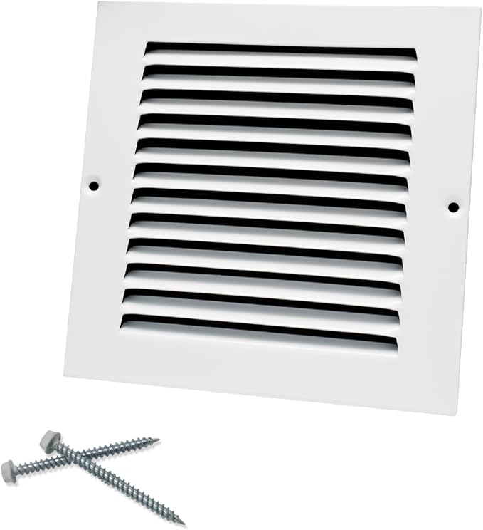 Howeall 6"W x 6"H Steel Return Air Grille, Air Return Vent Cover by Howeall