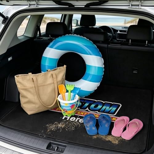 ELEQIN Custom Personalized Car Trunk Mat, Add Your Own Photo Non Slip Backing - Image 2