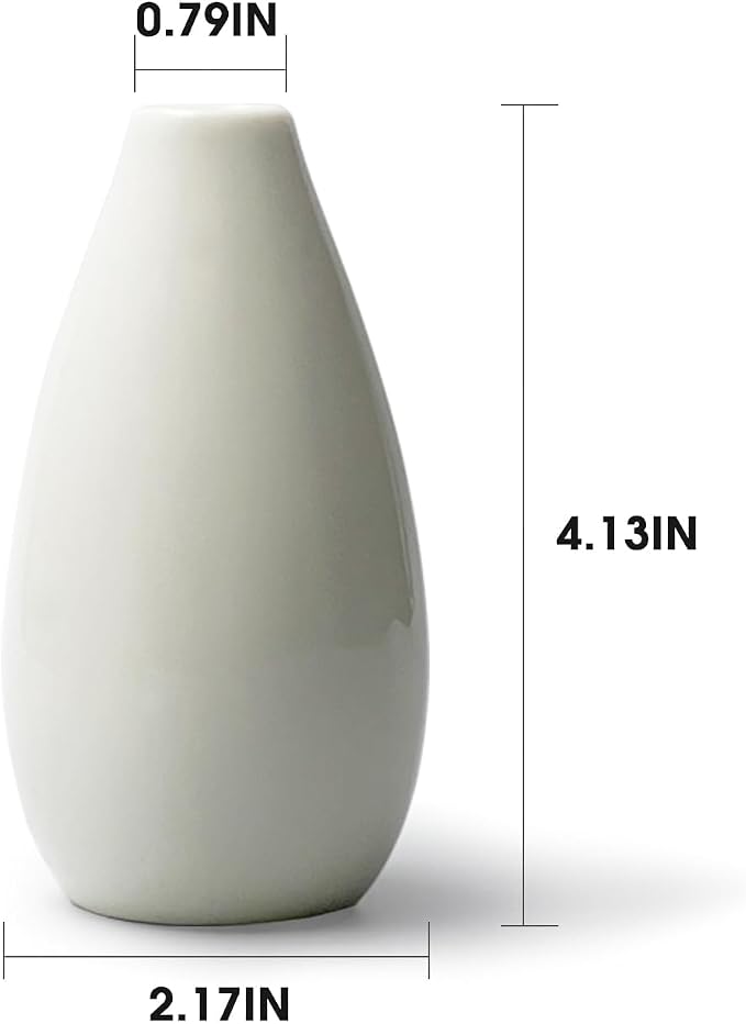 Modern Small Flower Vases 8 Pack - Image 4