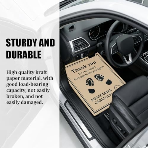 50PCS 16 x 20 Car Paper Floor Mat, Disposable Kraft Paper Vehicle Floor Foot - Image 5