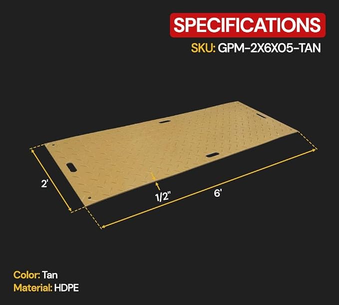 2' x 6' Ground Protection Mats - Image 6