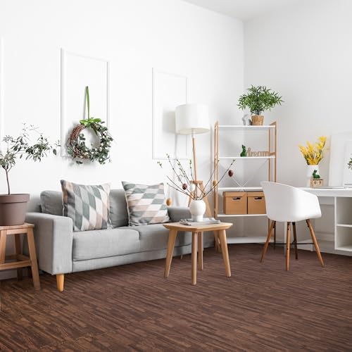 Sorbus Interlocking Wood Grain Foam Floor Tiles - Image 3